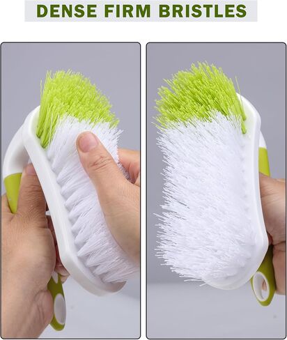 Scrub Brush, Heavy Duty Scrubbing Brushes for Cleaning with Comfortable Grip for Shower, Bathroom, Sink, Kitchen, Bathtub, Floor Cleaning, 2 Pcs in Kuwait