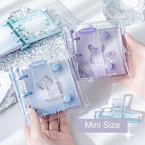 دفتر ملاحظات صغير حلزوني من Doraking لسكرابوكينغ، صفحة ملونة، جيب غطاء، زخارف أكريليك، لوازم مجلة مخطط رصاصة غير المرغوب فيها لدفتر الألبوم DIY Art Craft in Kuwait