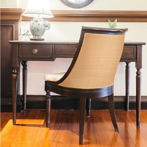 Wowangce 24 "× 49 قدم عرض مربع قصب حزام، الروطان قصب حزام لفة قصب النسيج مادة الضرب المفتوحة نسج الخوص المنسوجة أوراق الروطان للأثاث، كرسي، مجلس الوزراء، السقف، سرير in Kuwait