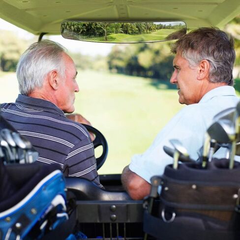 ERKOON عربة جولف مرآة الرؤية الخلفية 16.5 بوصة واسعة للغاية عربة جولف بانورامية مرآة الرؤية الخلفية تناسب EZGO، ياماها، نادي السيارات in Kuwait