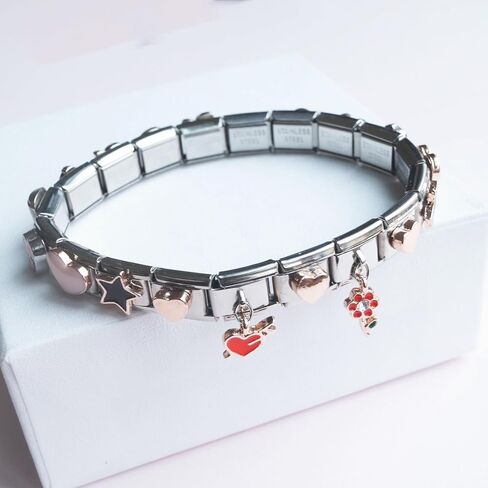 مجموعة أساور متدلية من Radiante إيطالية ساحرة مقاس 9 ملم in Kuwait