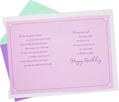 Hallmark Birthday Card for Mom (Pink Flowers) in Saudi Arabia