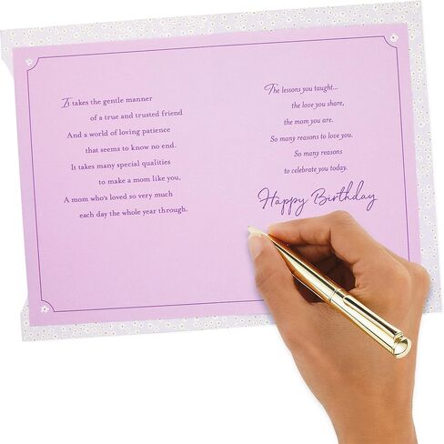 Hallmark Birthday Card for Mom (Pink Flowers) in Saudi Arabia