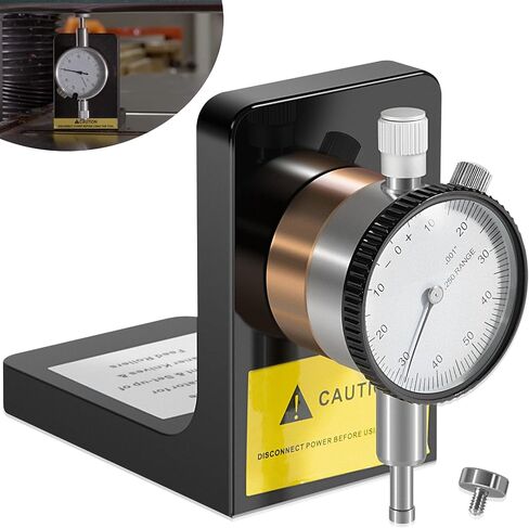 W1218A Dial Indicator Rotates 360 Degree Durable Powerful Magnetic Base for Planers Woodworking Machinery Within ±.001-Inch in Saudi Arabia