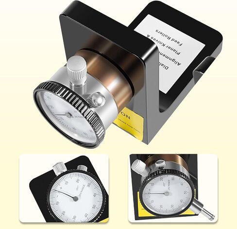 W1218A Dial Indicator Rotates 360 Degree Durable Powerful Magnetic Base for Planers Woodworking Machinery Within ±.001-Inch in Saudi Arabia