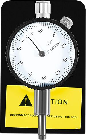 W1218A Dial Indicator Rotates 360 Degree Durable Powerful Magnetic Base for Planers Woodworking Machinery Within ±.001-Inch in Saudi Arabia