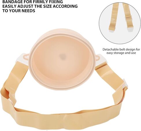 Ostomy Supplies,Stoma Guard Security Shield Waterproof Bath Cover, Stoma Ostomy Bath Cover Waterproof Adjust Belt Silicone Sealing Ring Stoma Guard Security Shield Ostomy Shower in Saudi Arabia