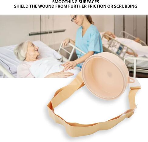 Ostomy Supplies,Stoma Guard Security Shield Waterproof Bath Cover, Stoma Ostomy Bath Cover Waterproof Adjust Belt Silicone Sealing Ring Stoma Guard Security Shield Ostomy Shower in Saudi Arabia