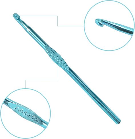 خطافات كروشيه مقاس أمريكي، مجموعة خطافات كروشيه مكونة من 12 مجموعة من الحروف والأرقام - لإبر الكروشيه لخيوط الحياكة اليدوية in Kuwait