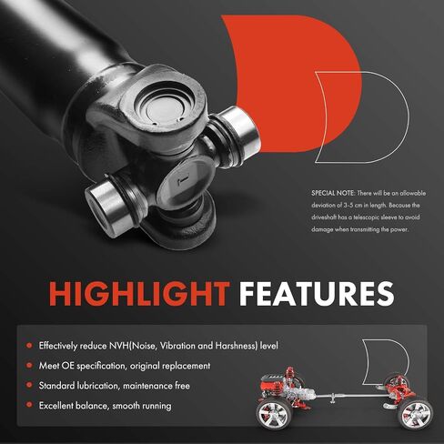 مجموعة عمود الدفع الأمامي الكامل A-Premium متوافقة مع شيفروليه GMC K1500 1995-1998 K2500 1995 Tahoe Yukon 1995 1996، ناقل الحركة اليدوي 4WD، استبدال # 26038120، 26057962 in Saudi Arabia