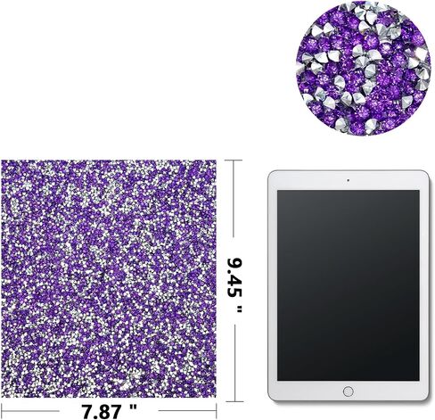 Vienrose 13.78" x 9.45" Bling Rhinestone Stickers, DIY Decorative Supplies Stickers, Self-Adhesive Rhinestone Stickers for Wedding, Crafts and Home Decoration in Saudi Arabia