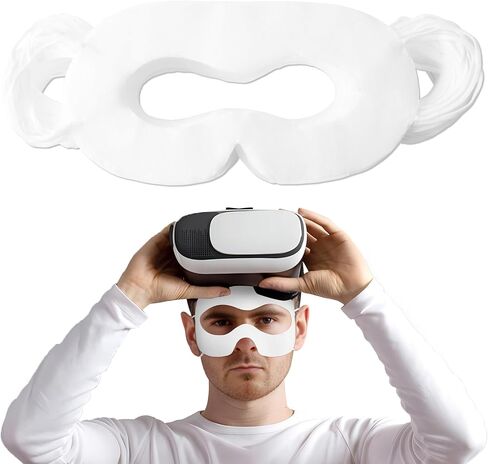 غطاء وجه Yoposeo VR للاستعمال مرة واحدة، واقي للتعرق، وسادات قناع الوجه VR للوجه لـ Meta Quest 3 Quest 2، ملحقات لـ Apple Vision Pro (مجموعة 20) in Saudi Arabia