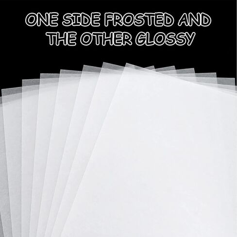 Auihiay 8 أوراق شبه شفافة قابلة للطباعة من البلاستيك المنكمش لطابعة الحبر للأطفال، نشاط الحرف اليدوية، هدايا عيد الأم، 11.6 × 8.3 بوصة / 29.5 × 21 سم in Kuwait