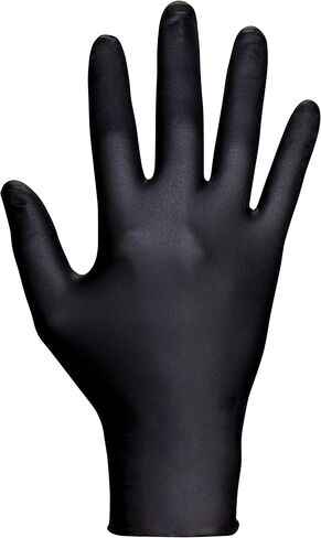 Raven SAS66518 SAS Safety Powder Free Examination Black Nitrile Gloves - 7 Mil Large in Saudi Arabia