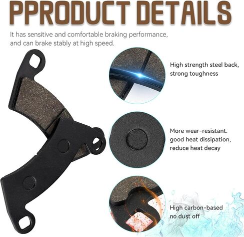 Brake Pads Front and Rear for Polaris Ranger 900 XP, Ranger 500 700 800 900 XP, Ranger 900 Diesel 2011-2014, Ranger Crew 500, RZR 4 800, RZR 900 in Saudi Arabia