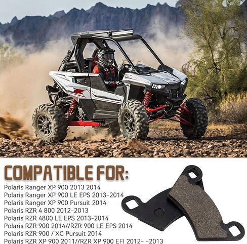 Brake Pads Front and Rear for Polaris Ranger 900 XP, Ranger 500 700 800 900 XP, Ranger 900 Diesel 2011-2014, Ranger Crew 500, RZR 4 800, RZR 900 in Saudi Arabia