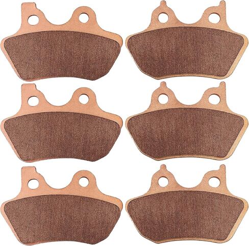 وسادات الفرامل الأمامية والخلفية من Motofoal لـ 2000-2007 Harley Davidson Heritage Softail Road King Dyna Fatboy Electra Glide Ultra Classic Night Train Touring Flhtcu-i وسادات فرامل نحاسية شديدة الملبدة in Kuwait