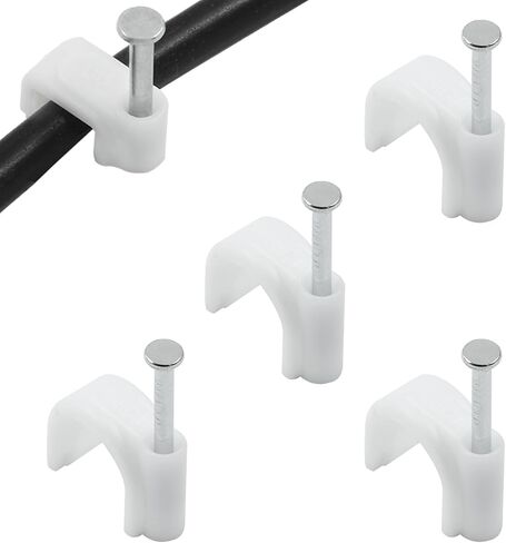 Rierdge 55 قطعة نصف مشابك على شكل حرف J مع مسمار، حامل دعم Pex أسود 3/4 بوصة لسلك تثبيت الأنابيب 20 مم in Saudi Arabia