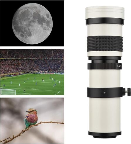 Andoer Camera MF Super Telephoto Zoom Lens F/8.3-16 420-800mm T2 Mount with AI-Mount Adapter Ring Universal 1/4 Thread Replacement for Nikon AI-Mount D50 D90 D5100 D7000 D3 D5100 D3100 D3000 D60 in Saudi Arabia