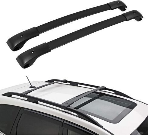 ALAVENTE سقف الرف عبر القضبان المتوافقة مع سوبارو Crosstrek 2013-2017 ث / الجانب العلوي السكك الحديدية / E361SFJ100 حامل الأمتعة أعلى السكك الحديدية الرف متوافق مع سوبارو امبريزا 2012-2016 رفوف السقف العارضة، زوج in Kuwait