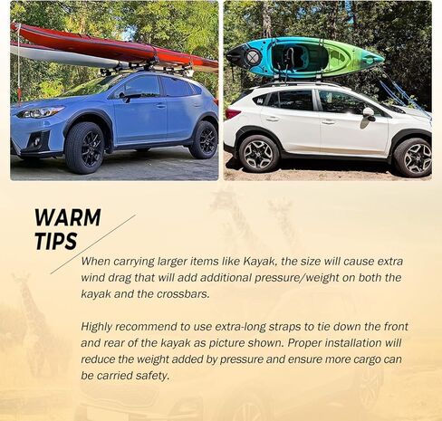 ALAVENTE سقف الرف عبر القضبان المتوافقة مع سوبارو Crosstrek 2013-2017 ث / الجانب العلوي السكك الحديدية / E361SFJ100 حامل الأمتعة أعلى السكك الحديدية الرف متوافق مع سوبارو امبريزا 2012-2016 رفوف السقف العارضة، زوج in Kuwait