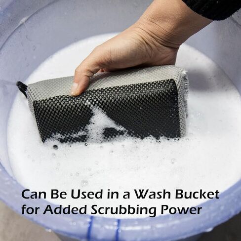 Popipen 2-pack Clay Bar Scrubber، سريع وفعال لإزالة عيوب الطلاء أو الحطام، تصميم مزدوج الجوانب للتنظيف وأعمال الطين يحتوي على أقراص طينية للتشحيم 6 عبوات in Kuwait