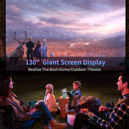جهاز عرض التركيز التلقائي 4K ضوء النهار، 1200ANSI High Lumen Native 1080P Gaming Projector WIFI6 HDR، Ultra HD Smart Android 2+16G Home Theater Video Proyector Bluetooth Auto Keystone Apps HDMI PS5 Support in Kuwait