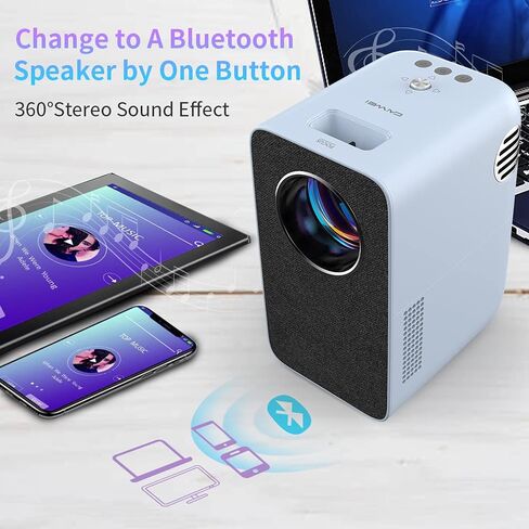 جهاز عرض التركيز التلقائي 4K ضوء النهار، 1200ANSI High Lumen Native 1080P Gaming Projector WIFI6 HDR، Ultra HD Smart Android 2+16G Home Theater Video Proyector Bluetooth Auto Keystone Apps HDMI PS5 Support in Kuwait