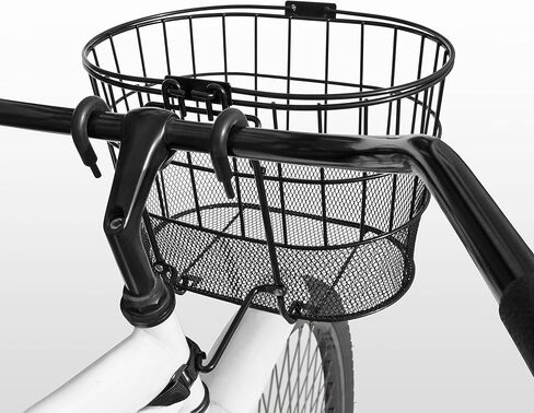 Colorbasket 02270 Mesh Bottom Lift-Off Bike Basket, with Handles, Powder Coated Steel in Kuwait