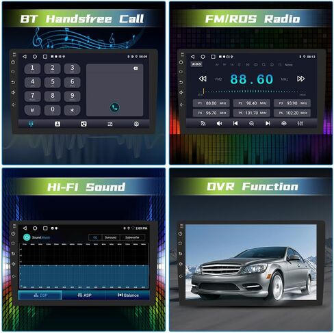 EagleNav راديو السيارة ستيريو 2G+64G Android 12 لسيارة Ford Focus 2012-2017 مع شاشة لمس 9 بوصة صوت ستيريو للسيارة مع Carplay/Android Auto SWC GPS WiFi Bluetooth FM مع كاميرا خلفية للمساعدة في ركن السيارة in Kuwait