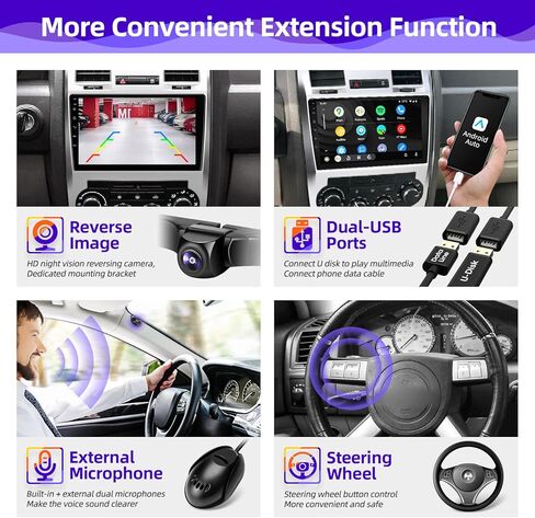 ترقية راديو السيارة CGOGC Android لسيارة Chrysler 300C 2004-2011 متوافقة مع Carplay Android Auto 8core Touch Screen Stereo Bluetooth FM/AM GPS Navigation Backup Camera Media Player Head Unit in Kuwait