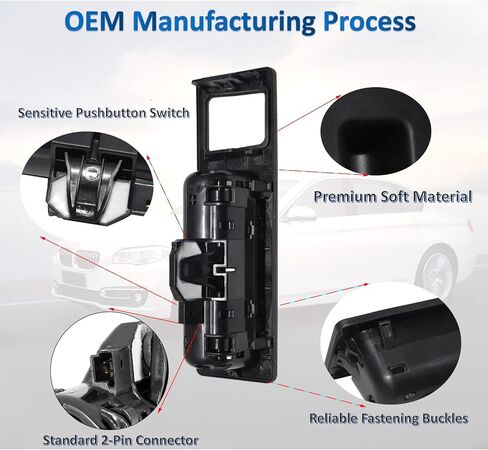 ChawYI 51247368753 51247463162 غطاء صندوق السيارة الخلفي لغطاء صندوق السيارة لسيارات BMW F22 F30 F33 F10 F25 F87 F83 2 3 4 5 6 سلسلة M3 M4 X3 مفتاح قفل الباب الخلفي in Kuwait