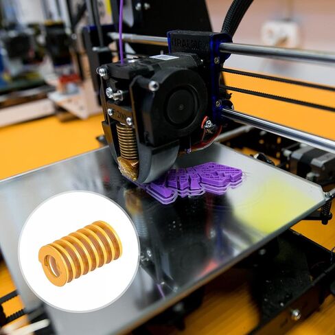 uxcell 3D Printer Die Spring, 14mm OD 45mm Long 2pcs Spiral Stamping Light Load Compression Mould Die Springs for 3D Printer Electric Part, Yellow in Kuwait