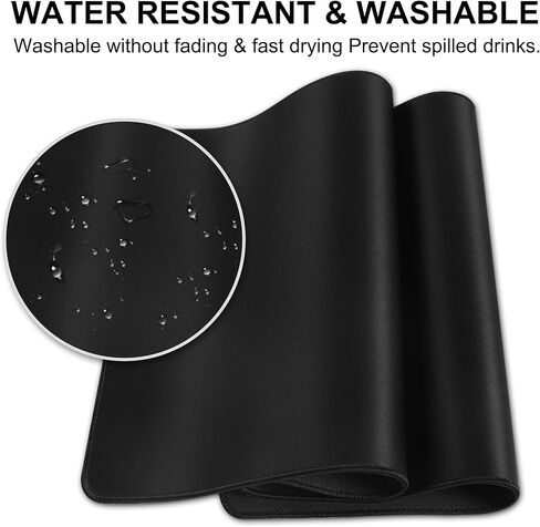 وسادة فأرة ألعاب كبيرة تمتد XXL Mouse Mat Pad Long Desk Bad مع حواف مخيط لألعاب Office Mome Mome Mome Pad Big Big (35.4x15.7x0.12in ، 90x40) ، طبوغرافية بيضاء in Kuwait