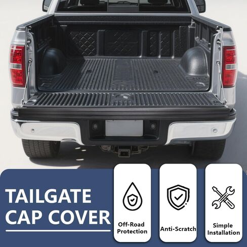 PIT66 Textured Tailgate Molding Cap, Fit Ford F150 2004-2008 Styleside/Lincoln Mark LT 2006-2008, Spoiler Top Protector Cover, FO1920102 5L3Z9940602AAA (Not fit Flareside & 2004 F150 Heritage) in Saudi Arabia