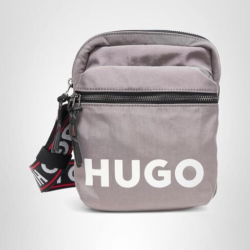 Hugo Quentyn Multipocketed Crossbody Bag ، Fossil Gray ، PCE. in Saudi Arabia