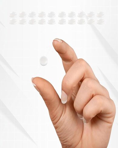 واقي تكنوجل صغير - عبوة مكونة من 20 قطعة، واقيات سطح شفافة قابلة للتقشير واللصق، قطر 0.4 بوصة، متين للغاية، ممتص للصدمات، قابل لإعادة الاستخدام، تخميد الضوضاء (صغير)، مصدات الأبواب in Kuwait