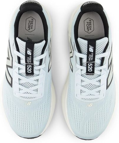 New Balance Women's Fresh Foam 520 V9 Running Shoe, Frosted Glass/Black/Silver Metallic, 8.5 in Saudi Arabia