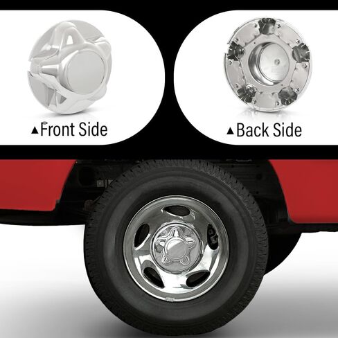 غطاء مركزي لمحور العجلة DOTCOM 4 قطع، يناسب Ford F150 & Expedition 1997-2003/2004 Ford F150 (التراث فقط)، يناسب عجلات المصنع المصنوعة من الصلب والسبائك مقاس 16 بوصة و17 بوصة، و5 عجلات عروة فقط in Saudi Arabia