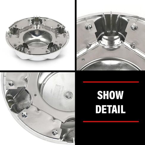 غطاء مركزي لمحور العجلة DOTCOM 4 قطع، يناسب Ford F150 & Expedition 1997-2003/2004 Ford F150 (التراث فقط)، يناسب عجلات المصنع المصنوعة من الصلب والسبائك مقاس 16 بوصة و17 بوصة، و5 عجلات عروة فقط in Saudi Arabia