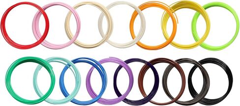 15 Bright Colors 1.75mm 3D Pen PLA Filament Refill, Each Color 10feet, Total 150 Feet 3D Pen/3D Printer PLA Sample Pack, Compatible with MYNT3D / SCRIB3D Printing Pen in Saudi Arabia