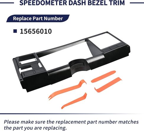 Speedometer Dash Bezel Trim Cover Compatible with Chevy Silverado GMC Sierra C1500 C2500 C3500 K1500 K2500 K3500 Pickup Truck 1988-1994 GMC Yukon/Chevy Blazer Suburban 1992-1994 (Black) in Saudi Arabia