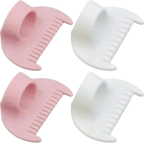 مقياس غرزة الحافة ومقياس الخياطة - 4 PCS أداة خياطة لدرزات مستقيمة ، خياطة اللحف DIY ، Hemming & Crafts - White & Pink مع 3 مم و 4 مم in Saudi Arabia