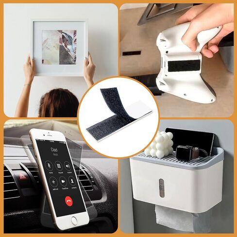 1430 PCS (715 زوجًا) نقاط بيضاء رقيقة مع خطاف لاصق وحلقة نايلون لزجة لزجة للاصطدام لأقمشة من نايلون لاصق لمدرسة المكاتب المنزلية وصياغة للطلاب والمعلم in Kuwait