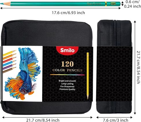 Smilo 76 Pack Professional Drawing Sketching Kit - Complete Art Supplies Set with Sketchbook,Graphite/Colored/Charcoal/Watercolor/Metallic Pencils - Ideal for Artists, Adults, Teens & Beginner Kids in Saudi Arabia