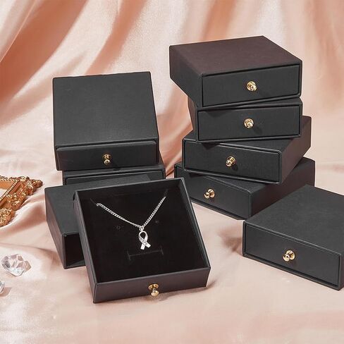 صناديق هدايا درج Dicosmetic 8pcs 3.5x3.5x1.2inch من الورق المقوى الصغير مربع مربع مربع مربع مربع مربع مع برشام للهدايا والأبيض in Saudi Arabia