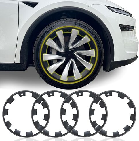 20 Inch Wheel Rim Protector for Tesla Model Y,Cover Curb Rash Wheel Rim Scratch,ABS Rim Guard Covers to Protect Tesla Model Y Exterior Accessories in Saudi Arabia