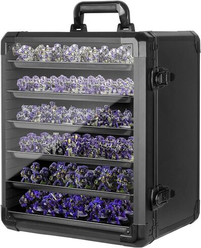 Miniature Carrying Case, Miniature Storage, Miniature Case, Aluminum Alloy Frame with Lock, Display and Transport Action Figure Display case in Kuwait