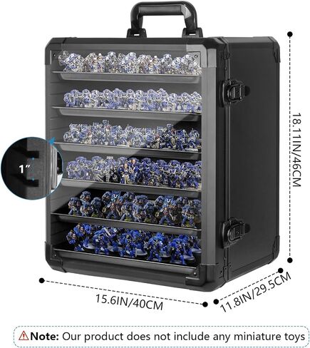Miniature Carrying Case, Miniature Storage, Miniature Case, Aluminum Alloy Frame with Lock, Display and Transport Action Figure Display case in Kuwait