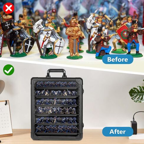 Miniature Carrying Case, Miniature Storage, Miniature Case, Aluminum Alloy Frame with Lock, Display and Transport Action Figure Display case in Kuwait